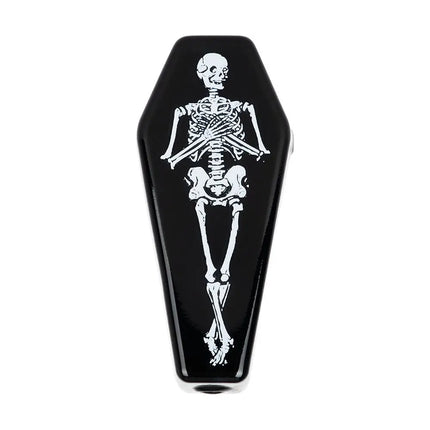 Skelly's Coffin Glass Hand Pipe - 3.75" - Vape Boss