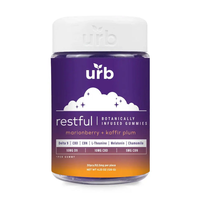URB Restful Botanically Infused Gummies 1875MG - Vape Boss