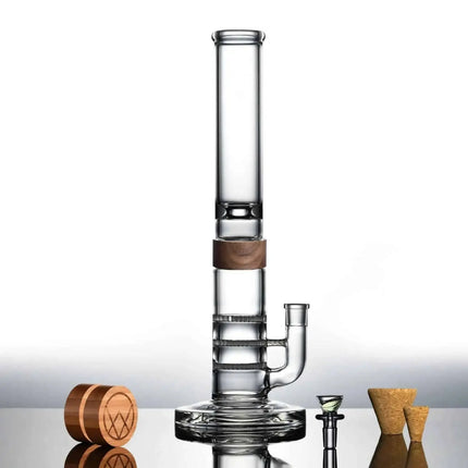 Vitae Glass T.H.C Bong - 16" (Triple Honey Comb) - Vape Boss