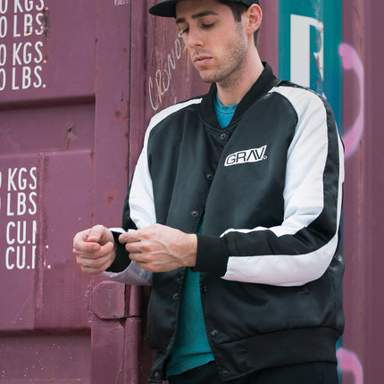 GRAV® Satin Bomber Jacket