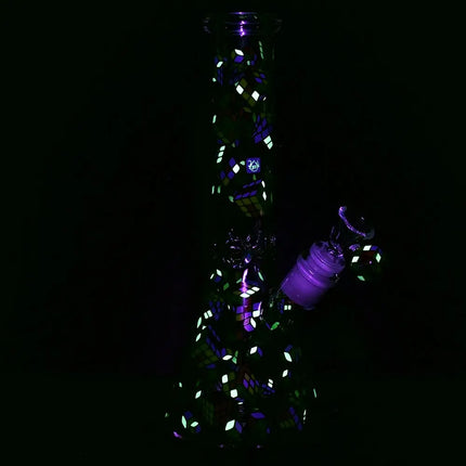 Pulsar Greatest Hits Series Glow Herb Pipe Duo / 10" / 14mm F Smoke Drop