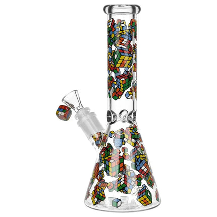 Pulsar Greatest Hits Series Glow Herb Pipe Duo / 10" / 14mm F Smoke Drop