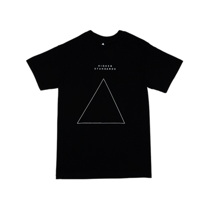Higher Standards T-Shirt - Embroidered Triangle