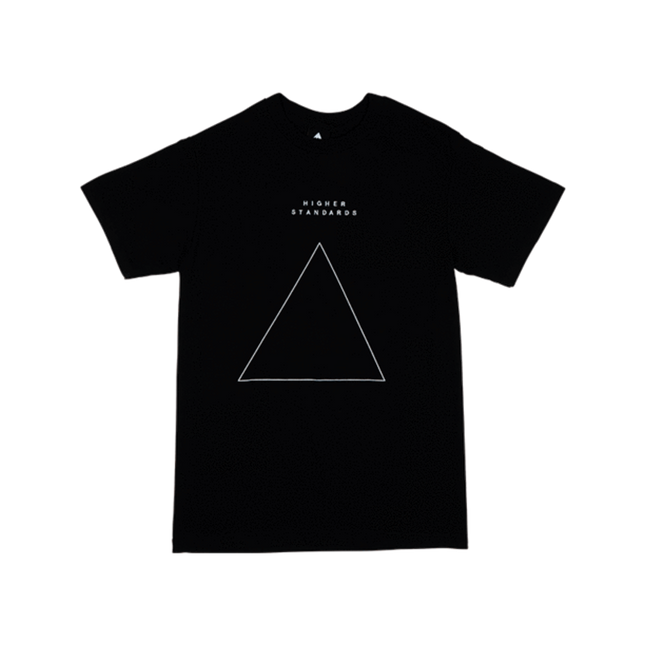 Higher Standards T-Shirt - Embroidered Triangle
