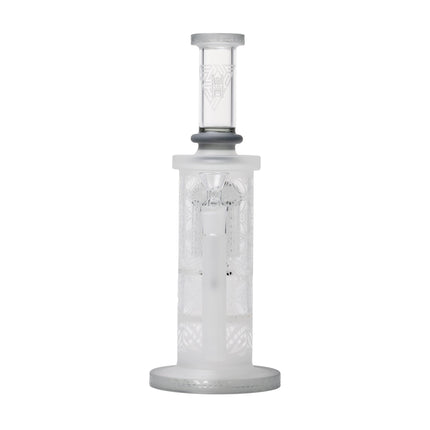 Human Grade Sacred Straight Sandblasted Glass Water Pipe